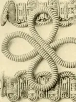 An illustration from Decorative textiles; an illustrated book on coverings for furniture, walls and floors, including damasks, brocades and velvets, tapestries, laces, embroideries, chintzes, cretones, drapery and furniture trimmings, wall papers, carpets and rugs, tooled and illuminated leathers (1918)