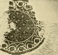 An illustration from Decorative textiles; an illustrated book on coverings for furniture, walls and floors, including damasks, brocades and velvets, tapestries, laces, embroideries, chintzes, cretones, drapery and furniture trimmings, wall papers, carpets and rugs, tooled and illuminated leathers (1918)