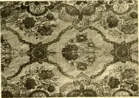 An illustration from Decorative textiles; an illustrated book on coverings for furniture, walls and floors, including damasks, brocades and velvets, tapestries, laces, embroideries, chintzes, cretones, drapery and furniture trimmings, wall papers, carpets and rugs, tooled and illuminated leathers (1918)