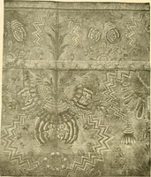 An illustration from Decorative textiles; an illustrated book on coverings for furniture, walls and floors, including damasks, brocades and velvets, tapestries, laces, embroideries, chintzes, cretones, drapery and furniture trimmings, wall papers, carpets and rugs, tooled and illuminated leathers (1918)