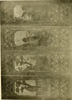 An illustration from Decorative textiles; an illustrated book on coverings for furniture, walls and floors, including damasks, brocades and velvets, tapestries, laces, embroideries, chintzes, cretones, drapery and furniture trimmings, wall papers, carpets and rugs, tooled and illuminated leathers (1918)