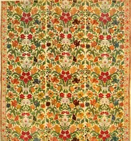 An illustration from Decorative textiles; an illustrated book on coverings for furniture, walls and floors, including damasks, brocades and velvets, tapestries, laces, embroideries, chintzes, cretones, drapery and furniture trimmings, wall papers, carpets and rugs, tooled and illuminated leathers (1918)