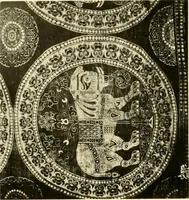 An illustration from Decorative textiles; an illustrated book on coverings for furniture, walls and floors, including damasks, brocades and velvets, tapestries, laces, embroideries, chintzes, cretones, drapery and furniture trimmings, wall papers, carpets and rugs, tooled and illuminated leathers (1918)