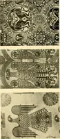 An illustration from Decorative textiles; an illustrated book on coverings for furniture, walls and floors, including damasks, brocades and velvets, tapestries, laces, embroideries, chintzes, cretones, drapery and furniture trimmings, wall papers, carpets and rugs, tooled and illuminated leathers (1918)