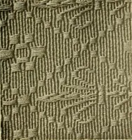 An illustration from Decorative textiles; an illustrated book on coverings for furniture, walls and floors, including damasks, brocades and velvets, tapestries, laces, embroideries, chintzes, cretones, drapery and furniture trimmings, wall papers, carpets and rugs, tooled and illuminated leathers (1918)