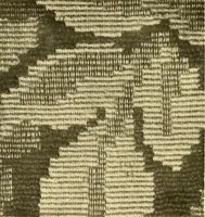 An illustration from Decorative textiles; an illustrated book on coverings for furniture, walls and floors, including damasks, brocades and velvets, tapestries, laces, embroideries, chintzes, cretones, drapery and furniture trimmings, wall papers, carpets and rugs, tooled and illuminated leathers (1918)