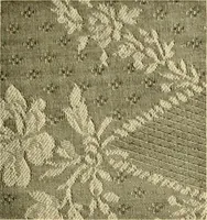 An illustration from Decorative textiles; an illustrated book on coverings for furniture, walls and floors, including damasks, brocades and velvets, tapestries, laces, embroideries, chintzes, cretones, drapery and furniture trimmings, wall papers, carpets and rugs, tooled and illuminated leathers (1918)