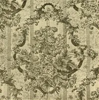 An illustration from Decorative textiles; an illustrated book on coverings for furniture, walls and floors, including damasks, brocades and velvets, tapestries, laces, embroideries, chintzes, cretones, drapery and furniture trimmings, wall papers, carpets and rugs, tooled and illuminated leathers (1918)
