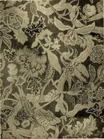 Picture 113 of 482 from Decorative textiles; an illustrated book on coverings for furniture, walls and floors, including damasks, brocades and velvets, tapestries, laces, embroideries, chintzes, cretonnes, drapery and furniture trimmings, wall papers, carpets and rugs, tooled and illuminated leathers (1918), leaf 107