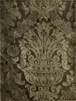 An illustration from Decorative textiles; an illustrated book on coverings for furniture, walls and floors, including damasks, brocades and velvets, tapestries, laces, embroideries, chintzes, cretonnes, drapery and furniture trimmings, wall papers, carpets and rugs, tooled and illuminated leathers (1918)
