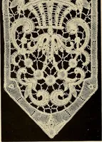 Picture 130 of 482 from Decorative textiles; an illustrated book on coverings for furniture, walls and floors, including damasks, brocades and velvets, tapestries, laces, embroideries, chintzes, cretonnes, drapery and furniture trimmings, wall papers, carpets and rugs, tooled and illuminated leathers (1918), leaf 117