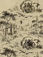 Picture 145 of 482 from Decorative textiles; an illustrated book on coverings for furniture, walls and floors, including damasks, brocades and velvets, tapestries, laces, embroideries, chintzes, cretonnes, drapery and furniture trimmings, wall papers, carpets and rugs, tooled and illuminated leathers (1918), leaf 130