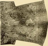 Picture 149 of 482 from Decorative textiles; an illustrated book on coverings for furniture, walls and floors, including damasks, brocades and velvets, tapestries, laces, embroideries, chintzes, cretonnes, drapery and furniture trimmings, wall papers, carpets and rugs, tooled and illuminated leathers (1918), leaf 135