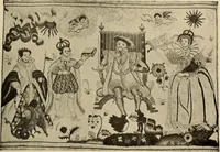 Picture 157 of 482 from Decorative textiles; an illustrated book on coverings for furniture, walls and floors, including damasks, brocades and velvets, tapestries, laces, embroideries, chintzes, cretonnes, drapery and furniture trimmings, wall papers, carpets and rugs, tooled and illuminated leathers (1918), leaf 140