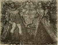 Picture 158 of 482 from Decorative textiles; an illustrated book on coverings for furniture, walls and floors, including damasks, brocades and velvets, tapestries, laces, embroideries, chintzes, cretonnes, drapery and furniture trimmings, wall papers, carpets and rugs, tooled and illuminated leathers (1918), leaf 140