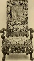 Picture 168 of 482 from Decorative textiles; an illustrated book on coverings for furniture, walls and floors, including damasks, brocades and velvets, tapestries, laces, embroideries, chintzes, cretonnes, drapery and furniture trimmings, wall papers, carpets and rugs, tooled and illuminated leathers (1918), leaf 145