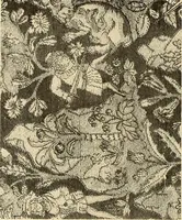 Picture 175 of 482 from Decorative textiles; an illustrated book on coverings for furniture, walls and floors, including damasks, brocades and velvets, tapestries, laces, embroideries, chintzes, cretonnes, drapery and furniture trimmings, wall papers, carpets and rugs, tooled and illuminated leathers (1918), leaf 149