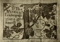 Picture 183 of 482 from Decorative textiles; an illustrated book on coverings for furniture, walls and floors, including damasks, brocades and velvets, tapestries, laces, embroideries, chintzes, cretonnes, drapery and furniture trimmings, wall papers, carpets and rugs, tooled and illuminated leathers (1918), leaf 153