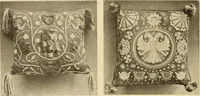 Picture 184 of 482 from Decorative textiles; an illustrated book on coverings for furniture, walls and floors, including damasks, brocades and velvets, tapestries, laces, embroideries, chintzes, cretonnes, drapery and furniture trimmings, wall papers, carpets and rugs, tooled and illuminated leathers (1918), leaf 153
