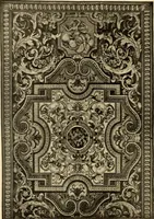 An illustration from Decorative textiles; an illustrated book on coverings for furniture, walls and floors, including damasks, brocades and velvets, tapestries, laces, embroideries, chintzes, cretonnes, drapery and furniture trimmings, wall papers, carpets and rugs, tooled and illuminated leathers (1918)
