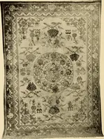 Picture 224 of 482 from Decorative textiles; an illustrated book on coverings for furniture, walls and floors, including damasks, brocades and velvets, tapestries, laces, embroideries, chintzes, cretonnes, drapery and furniture trimmings, wall papers, carpets and rugs, tooled and illuminated leathers (1918), leaf 203
