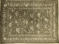 Picture 258 of 482 from Decorative textiles; an illustrated book on coverings for furniture, walls and floors, including damasks, brocades and velvets, tapestries, laces, embroideries, chintzes, cretonnes, drapery and furniture trimmings, wall papers, carpets and rugs, tooled and illuminated leathers (1918), leaf 239