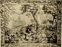 An illustration from Decorative textiles; an illustrated book on coverings for furniture, walls and floors, including damasks, brocades and velvets, tapestries, laces, embroideries, chintzes, cretonnes, drapery and furniture trimmings, wall papers, carpets and rugs, tooled and illuminated leathers (1918)