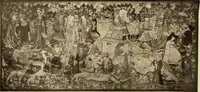 An illustration from Decorative textiles; an illustrated book on coverings for furniture, walls and floors, including damasks, brocades and velvets, tapestries, laces, embroideries, chintzes, cretonnes, drapery and furniture trimmings, wall papers, carpets and rugs, tooled and illuminated leathers (1918)
