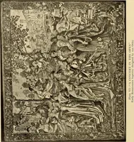 An illustration from Decorative textiles; an illustrated book on coverings for furniture, walls and floors, including damasks, brocades and velvets, tapestries, laces, embroideries, chintzes, cretonnes, drapery and furniture trimmings, wall papers, carpets and rugs, tooled and illuminated leathers (1918)