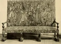 Picture 349 of 482 from Decorative textiles; an illustrated book on coverings for furniture, walls and floors, including damasks, brocades and velvets, tapestries, laces, embroideries, chintzes, cretonnes, drapery and furniture trimmings, wall papers, carpets and rugs, tooled and illuminated leathers (1918), leaf 347