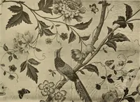 Picture 387 of 482 from Decorative textiles; an illustrated book on coverings for furniture, walls and floors, including damasks, brocades and velvets, tapestries, laces, embroideries, chintzes, cretonnes, drapery and furniture trimmings, wall papers, carpets and rugs, tooled and illuminated leathers (1918), leaf 380