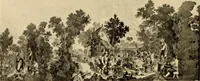 An illustration from Decorative textiles; an illustrated book on coverings for furniture, walls and floors, including damasks, brocades and velvets, tapestries, laces, embroideries, chintzes, cretonnes, drapery and furniture trimmings, wall papers, carpets and rugs, tooled and illuminated leathers (1918)