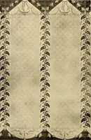 Picture 420 of 482 from Decorative textiles; an illustrated book on coverings for furniture, walls and floors, including damasks, brocades and velvets, tapestries, laces, embroideries, chintzes, cretonnes, drapery and furniture trimmings, wall papers, carpets and rugs, tooled and illuminated leathers (1918), leaf 411