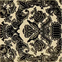 Picture 426 of 482 from Decorative textiles; an illustrated book on coverings for furniture, walls and floors, including damasks, brocades and velvets, tapestries, laces, embroideries, chintzes, cretonnes, drapery and furniture trimmings, wall papers, carpets and rugs, tooled and illuminated leathers (1918), leaf 415
