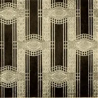 Picture 434 of 482 from Decorative textiles; an illustrated book on coverings for furniture, walls and floors, including damasks, brocades and velvets, tapestries, laces, embroideries, chintzes, cretonnes, drapery and furniture trimmings, wall papers, carpets and rugs, tooled and illuminated leathers (1918), leaf 417