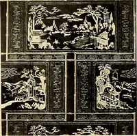 Picture 435 of 482 from Decorative textiles; an illustrated book on coverings for furniture, walls and floors, including damasks, brocades and velvets, tapestries, laces, embroideries, chintzes, cretonnes, drapery and furniture trimmings, wall papers, carpets and rugs, tooled and illuminated leathers (1918), leaf 417