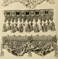 Picture 453 of 482 from Decorative textiles; an illustrated book on coverings for furniture, walls and floors, including damasks, brocades and velvets, tapestries, laces, embroideries, chintzes, cretonnes, drapery and furniture trimmings, wall papers, carpets and rugs, tooled and illuminated leathers (1918), leaf 429
