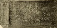 An illustration from Decorative textiles; an illustrated book on coverings for furniture, walls and floors, including damasks, brocades and velvets, tapestries, laces, embroideries, chintzes, cretonnes, drapery and furniture trimmings, wall papers, carpets and rugs, tooled and illuminated leathers (1918)