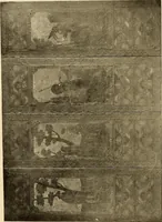 An illustration from Decorative textiles; an illustrated book on coverings for furniture, walls and floors, including damasks, brocades and velvets, tapestries, laces, embroideries, chintzes, cretonnes, drapery and furniture trimmings, wall papers, carpets and rugs, tooled and illuminated leathers (1918)