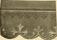 An illustration from Decorative textiles; an illustrated book on coverings for furniture, walls and floors, including damasks, brocades and velvets, tapestries, laces, embroideries, chintzes, cretonnes, drapery and furniture trimmings, wall papers, carpets and rugs, tooled and illuminated leathers (1918)
