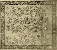 Picture 482 of 482 from Decorative textiles; an illustrated book on coverings for furniture, walls and floors, including damasks, brocades and velvets, tapestries, laces, embroideries, chintzes, cretonnes, drapery and furniture trimmings, wall papers, carpets and rugs, tooled and illuminated leathers (1918), leaf 463