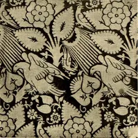Picture 33 of 482 from Decorative textiles; an illustrated book on coverings for furniture, walls and floors, including damasks, brocades and velvets, tapestries, laces, embroideries, chintzes, cretonnes, drapery and furniture trimmings, wall papers, carpets and rugs, tooled and illuminated leathers (1918), leaf 61