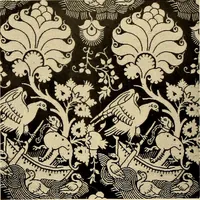 Picture 35 of 482 from Decorative textiles; an illustrated book on coverings for furniture, walls and floors, including damasks, brocades and velvets, tapestries, laces, embroideries, chintzes, cretonnes, drapery and furniture trimmings, wall papers, carpets and rugs, tooled and illuminated leathers (1918), leaf 61