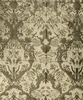 Picture 51 of 482 from Decorative textiles; an illustrated book on coverings for furniture, walls and floors, including damasks, brocades and velvets, tapestries, laces, embroideries, chintzes, cretonnes, drapery and furniture trimmings, wall papers, carpets and rugs, tooled and illuminated leathers (1918), leaf 71