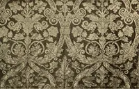 Picture 81 of 482 from Decorative textiles; an illustrated book on coverings for furniture, walls and floors, including damasks, brocades and velvets, tapestries, laces, embroideries, chintzes, cretonnes, drapery and furniture trimmings, wall papers, carpets and rugs, tooled and illuminated leathers (1918), leaf 92