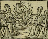 Picture 25 of 151 from Decretu[m] Gratiani : cu glossis dñi Joannis Theutonici prepositi Alberstatensis [et] annotationibus Bartholomei Brixiensis : [cum] diuisionibus Archidiaconi : [cum] Casibus a Bene., cõpositis per Bart. Brixi., correctis [et] pro clariore itellectu pluribus in locis extensis : [cum] concordia ad Bibliam : [cum] tabula marginalium glossularu[m] : [cum tabula] omniu canonu [et] concilio[rum] : [cum] Margarita Decreti : [cum] flosculis totius Decretia domio Joanne diacono compositis : [cum] additione in margine litteraru[m], quo minusculi characteres lineis intercepti, citius legenti appareant (1514), leaf 141