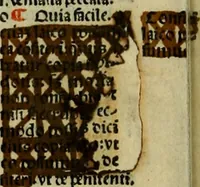 An illustration from Decretu[m] Gratiani : cu glossis dñi Joannis Theutonici prepositi Alberstatensis [et] annotationibus Bartholomei Brixiensis : [cum] diuisionibus Archidiaconi : [cum] Casibus a Bene., cõpositis per Bart. Brixi., correctis [et] pro clariore itellectu pluribus in locis extensis : [cum] concordia ad Bibliam : [cum] tabula marginalium glossularu[m] : [cum tabula] omniu canonu [et] concilio[rum] : [cum] Margarita Decreti : [cum] flosculis totius Decretia domio Joanne diacono compositis : [cum] additione in margine litteraru[m], quo minusculi characteres lineis intercepti, citius legenti appareant (1514)