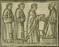 Picture 35 of 151 from Decretu[m] Gratiani : cu glossis dñi Joannis Theutonici prepositi Alberstatensis [et] annotationibus Bartholomei Brixiensis : [cum] diuisionibus Archidiaconi : [cum] Casibus a Bene., cõpositis per Bart. Brixi., correctis [et] pro clariore itellectu pluribus in locis extensis : [cum] concordia ad Bibliam : [cum] tabula marginalium glossularu[m] : [cum tabula] omniu canonu [et] concilio[rum] : [cum] Margarita Decreti : [cum] flosculis totius Decretia domio Joanne diacono compositis : [cum] additione in margine litteraru[m], quo minusculi characteres lineis intercepti, citius legenti appareant (1514), leaf 165