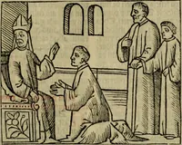 Picture 62 of 151 from Decretu[m] Gratiani : cu glossis dñi Joannis Theutonici prepositi Alberstatensis [et] annotationibus Bartholomei Brixiensis : [cum] diuisionibus Archidiaconi : [cum] Casibus a Bene., cõpositis per Bart. Brixi., correctis [et] pro clariore itellectu pluribus in locis extensis : [cum] concordia ad Bibliam : [cum] tabula marginalium glossularu[m] : [cum tabula] omniu canonu [et] concilio[rum] : [cum] Margarita Decreti : [cum] flosculis totius Decretia domio Joanne diacono compositis : [cum] additione in margine litteraru[m], quo minusculi characteres lineis intercepti, citius legenti appareant (1514), leaf 270