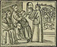 Picture 85 of 151 from Decretu[m] Gratiani : cu glossis dñi Joannis Theutonici prepositi Alberstatensis [et] annotationibus Bartholomei Brixiensis : [cum] diuisionibus Archidiaconi : [cum] Casibus a Bene., cõpositis per Bart. Brixi., correctis [et] pro clariore itellectu pluribus in locis extensis : [cum] concordia ad Bibliam : [cum] tabula marginalium glossularu[m] : [cum tabula] omniu canonu [et] concilio[rum] : [cum] Margarita Decreti : [cum] flosculis totius Decretia domio Joanne diacono compositis : [cum] additione in margine litteraru[m], quo minusculi characteres lineis intercepti, citius legenti appareant (1514), leaf 349